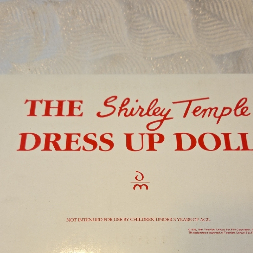 Danbury Mint Shirley Temple Doll Box - Brand New Old Never Played With
